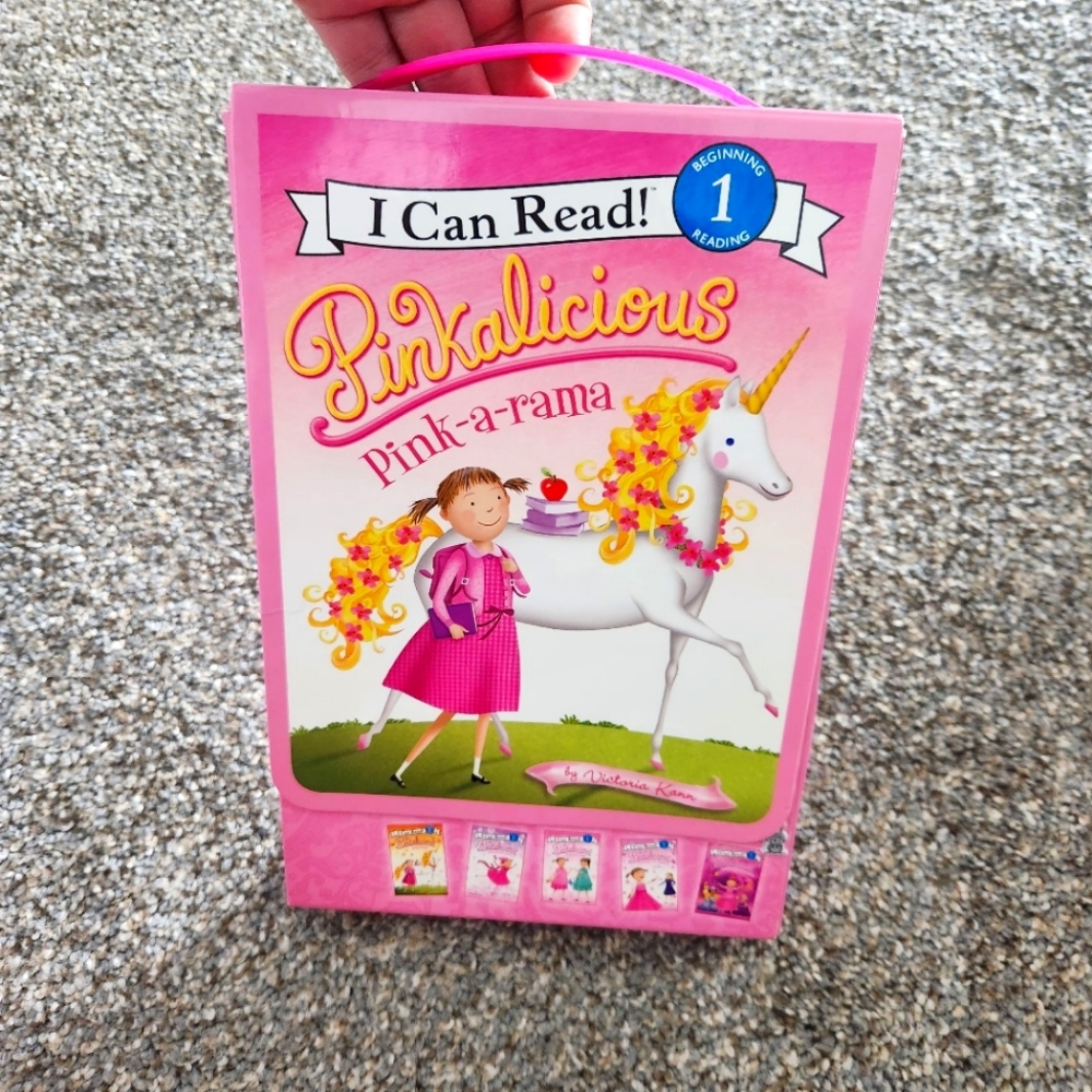 PINKALICIOUS PINK-A-RAMA READING SET OF 5 BOOKS LEVEL 1 READING GIRLS FAVORITE